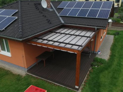 Dřevěná pergola se zastíněním ZEN